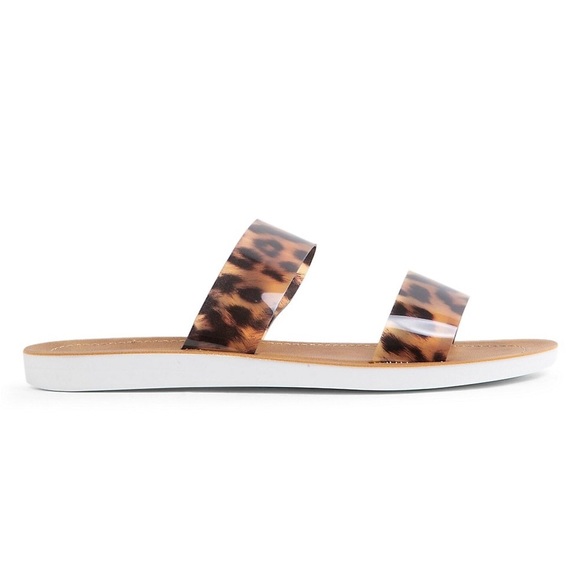 NWT Steve Madden Leopard Jelly Sandals size 6.5 - Picture 1 of 3